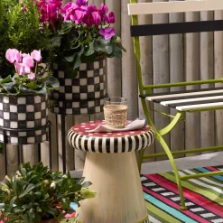 MacKenzie-Childs Check It Out Planters, Set of 2| Spring|Greenery & Florals