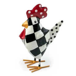 MacKenzie-Childs Checkerdot Rooster - Medium| Outdoor|Room Accents