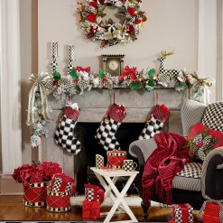 MacKenzie-Childs Checkmate Sitting Deer| Holiday|Room Accents