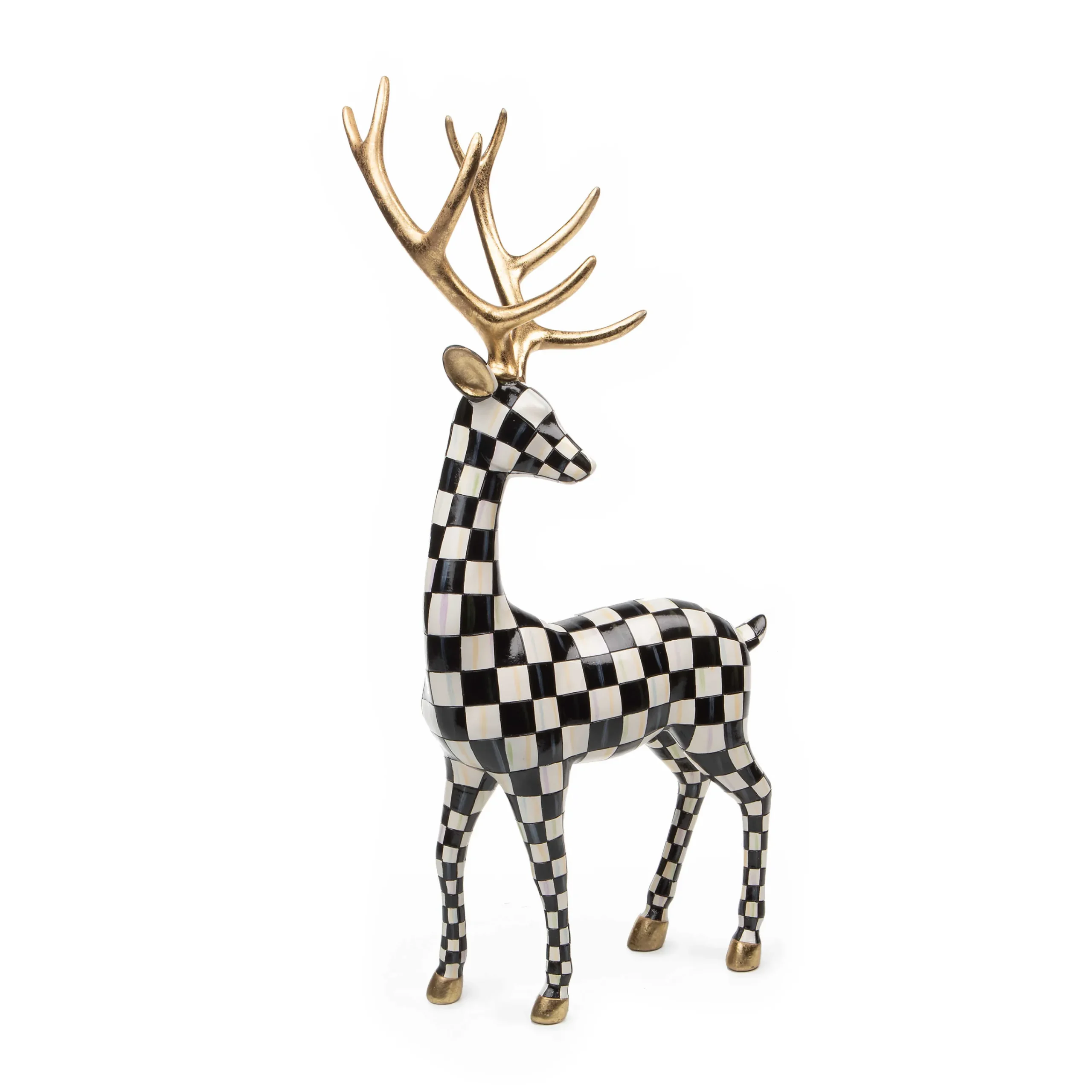 MacKenzie-Childs Checkmate Standing Deer| Holiday|Room Accents