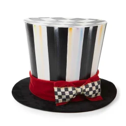 MacKenzie-Childs Checkmate Top Hat Tree Topper| Holiday|Room Accents