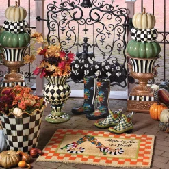 MacKenzie-Childs Cheltenham Ceramic Thistle Urn| Spring|The Fall Shop