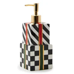MacKenzie-Childs Christmas Gift Soap Dispenser| Bath & Bath Accessories|Room Accents