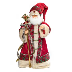 MacKenzie-Childs Christmas Magic Santa With Staff| Holiday|Room Accents
