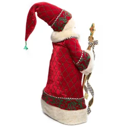 MacKenzie-Childs Christmas Magic Santa With Staff| Holiday|Room Accents