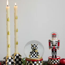 MacKenzie-Childs Christmas Tree Dinner Candles - Gold Pearl - Set of 2| Candles & Fragrances|Table Accessories