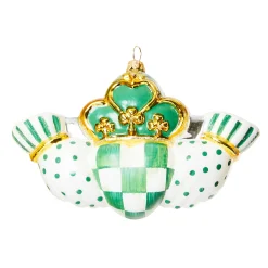 MacKenzie-Childs Claddagh Glass Ornament| Holiday