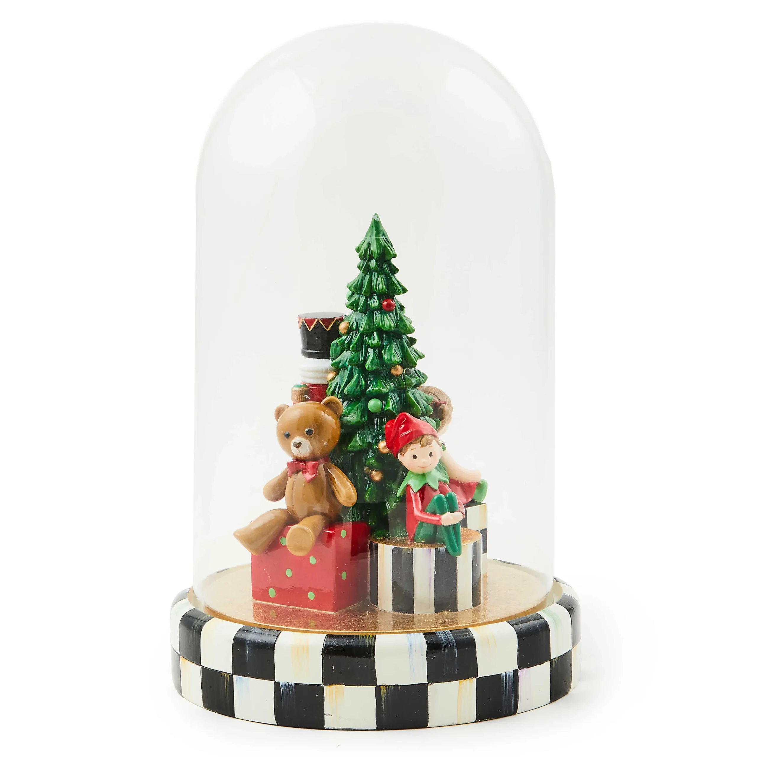 MacKenzie-Childs Classic Courtly Illuminated Nutcracker Cloche| Holiday|Room Accents