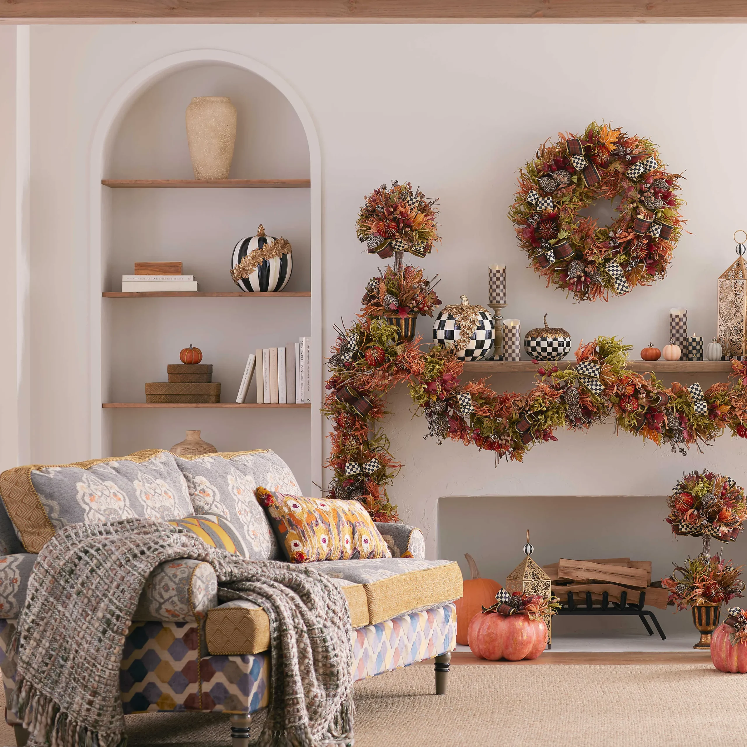 MacKenzie-Childs Cobblestone Basket Weave Throw| Pillows, Throws, & Cushions|Room Accents