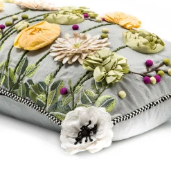MacKenzie-Childs Coming Up Daisies Square Throw Pillow| Spring|Pillows, Throws, & Cushions