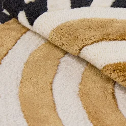 MacKenzie-Childs Concentric Circle Wheat 3' Round Rug| Rugs