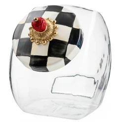 MacKenzie-Childs Cookie Jar with Courtly Check Lid| Kitchen Storage & Organization