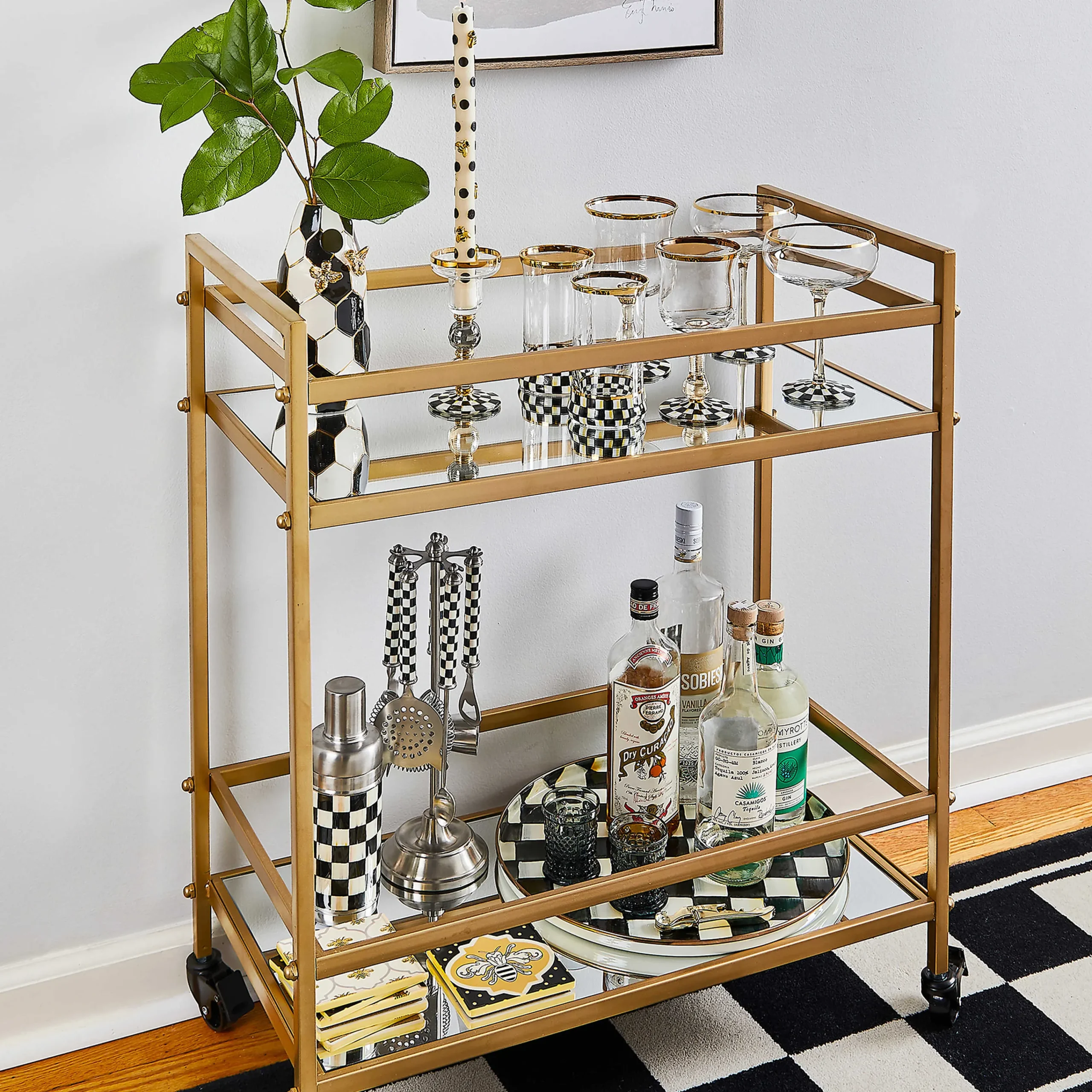 MacKenzie-Childs Courtly Check 3260 Bar Tool Set| Drinkware|Bar Entertaining