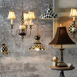 MacKenzie-Childs Courtly Check 12 Barn Pendant Lamp| Lighting