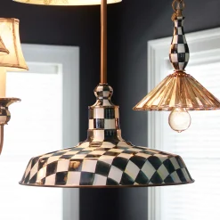 MacKenzie-Childs Courtly Check 18 Barn Pendant Lamp| Lighting