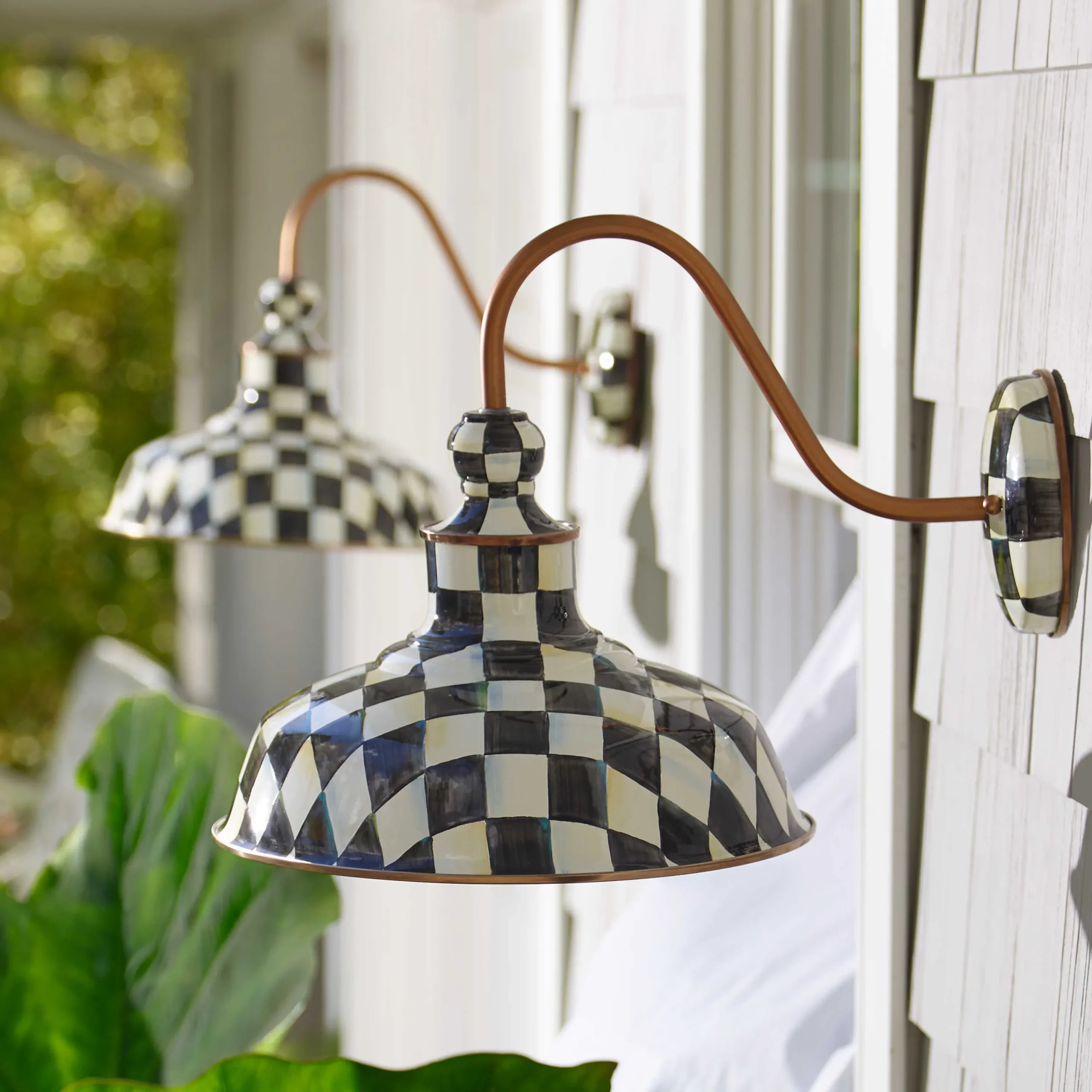 MacKenzie-Childs Courtly Check 12 Barn Sconce| Lighting