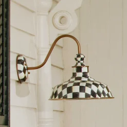 MacKenzie-Childs Courtly Check 12 Barn Sconce| Lighting