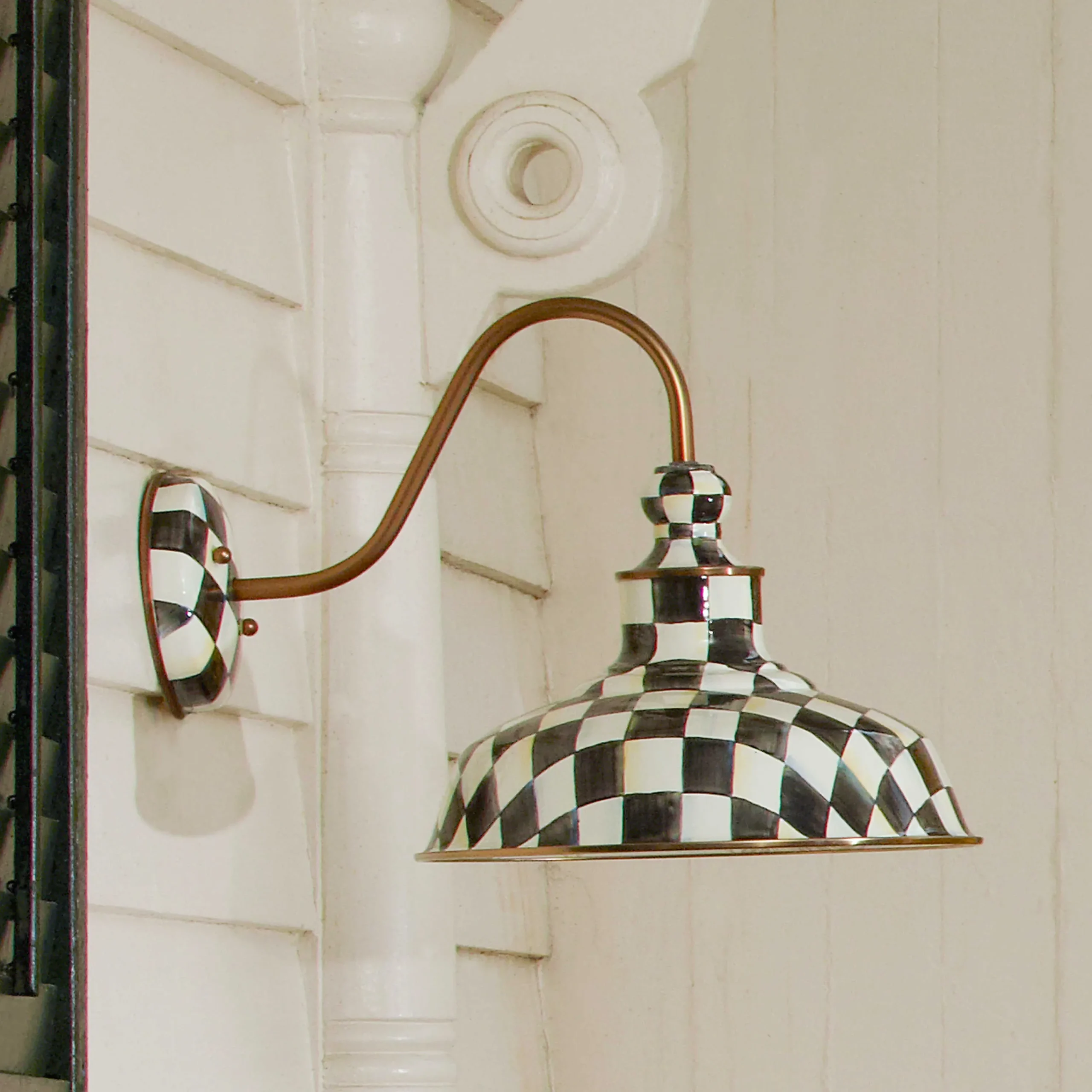 MacKenzie-Childs Courtly Check 12 Barn Sconce| Lighting