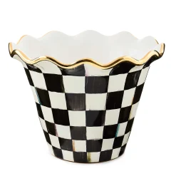 MacKenzie-Childs Courtly Check 8 Ceramic Garden Pot| Spring|The Fall Shop