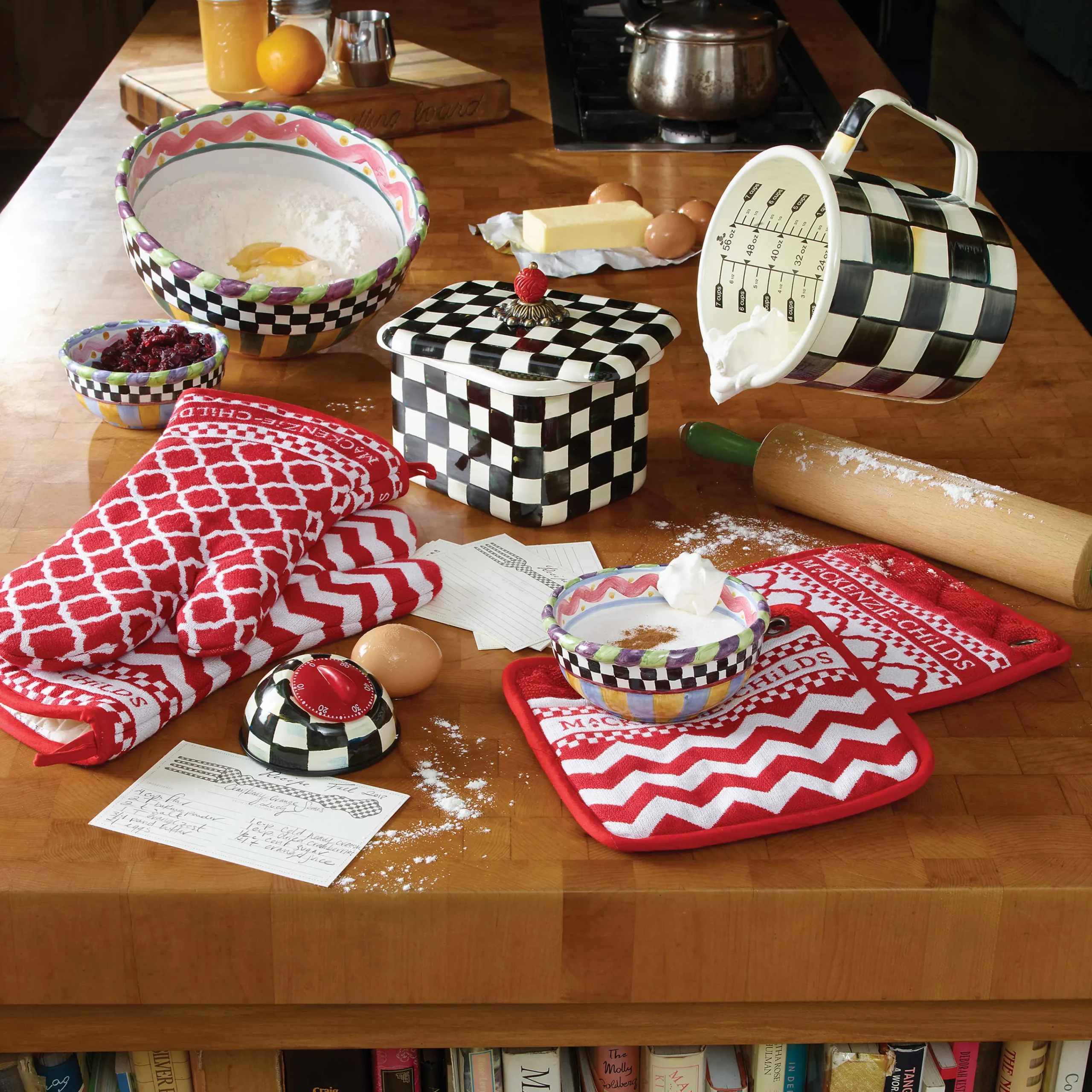 MacKenzie-Childs Courtly Check 7 Cup Measuring Cup| Kitchen Utensils & Tools