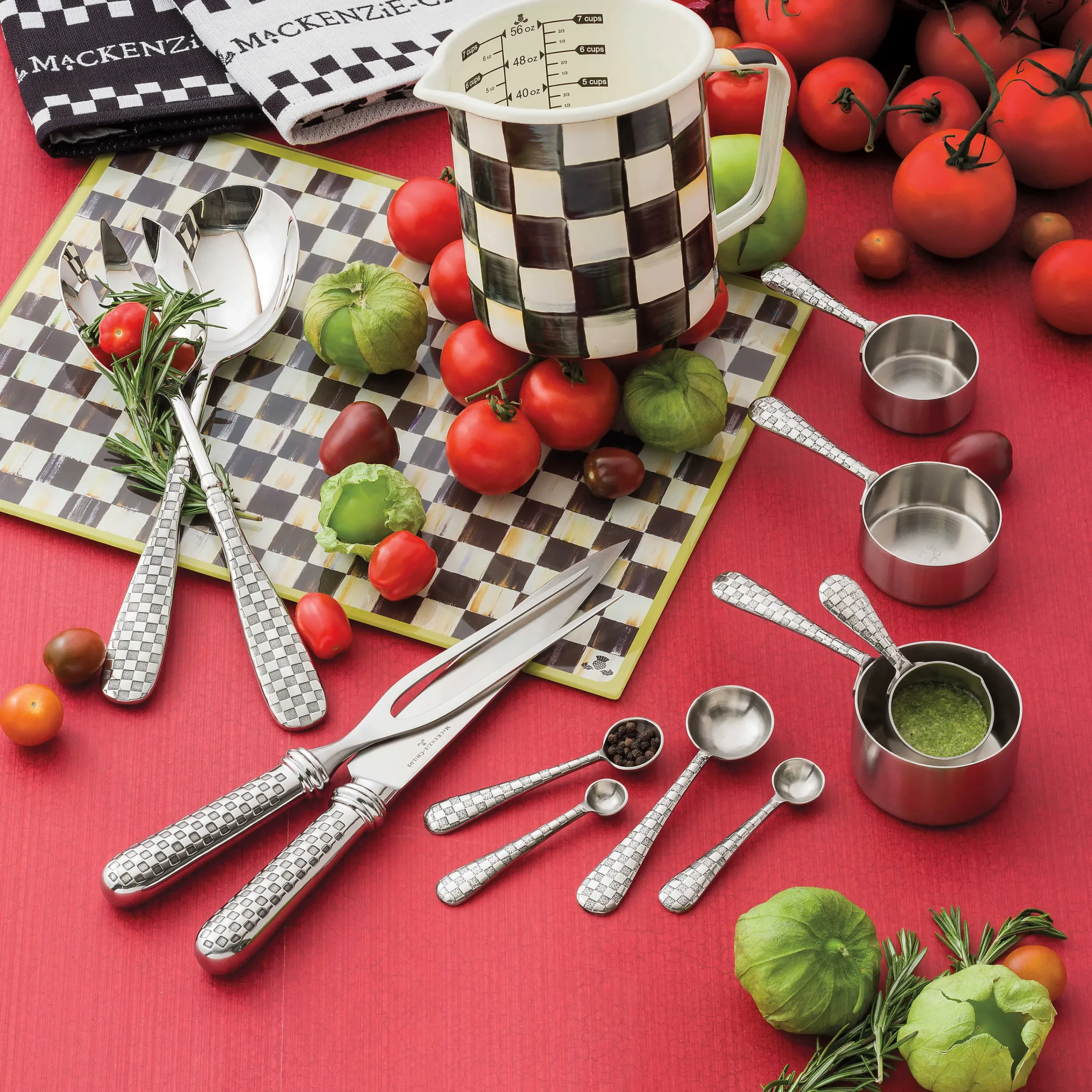 MacKenzie-Childs Courtly Check 7 Cup Measuring Cup| Kitchen Utensils & Tools