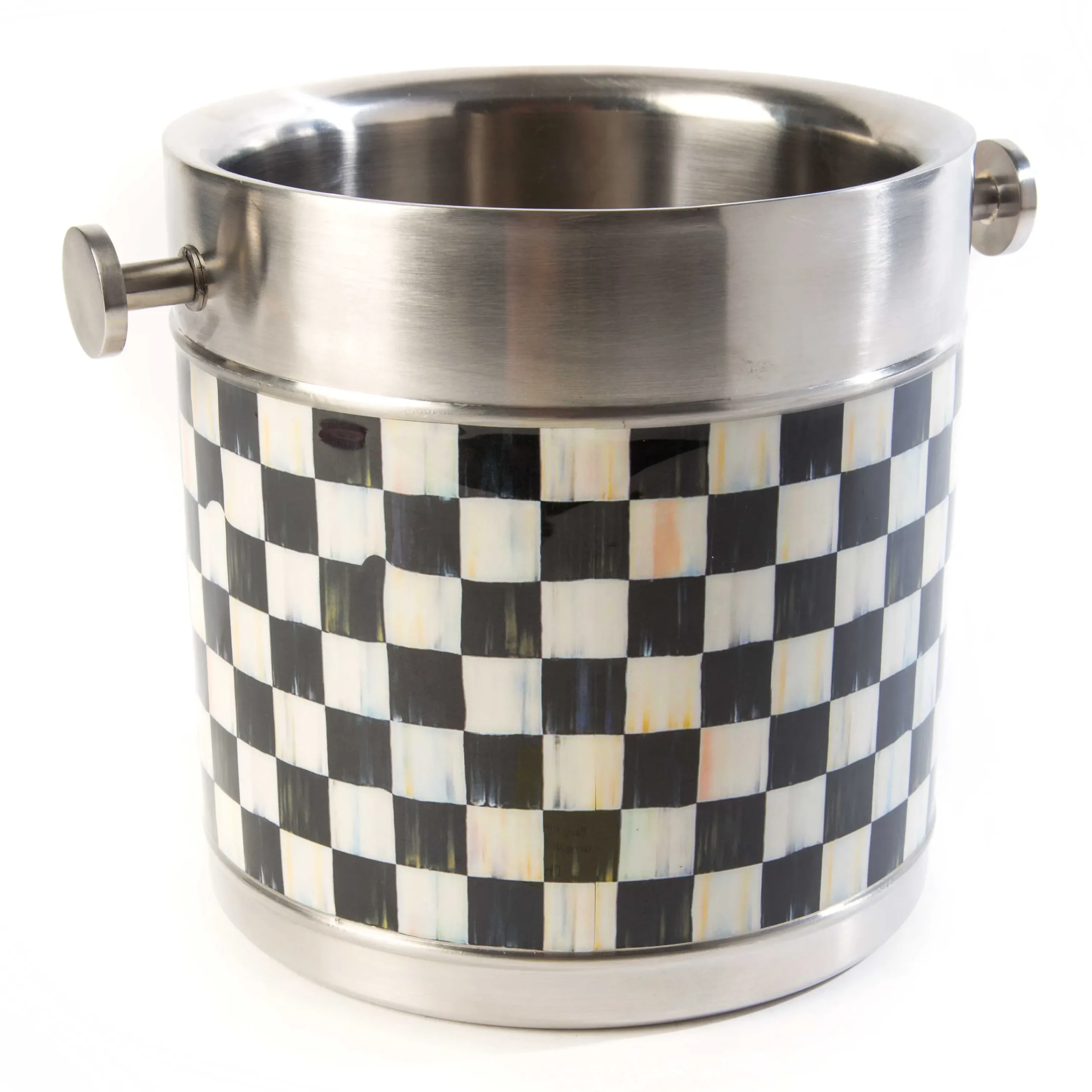 MacKenzie-Childs Courtly Check 3260 Ice Bucket| Drinkware|Bar Entertaining