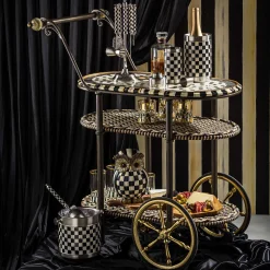 MacKenzie-Childs Courtly Check 3260 Ice Bucket| Drinkware|Bar Entertaining