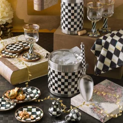 MacKenzie-Childs Courtly Check 3260 Ice Bucket| Drinkware|Bar Entertaining