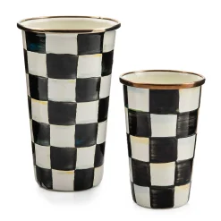 MacKenzie-Childs Courtly Check 20 Ounce Tumbler| Drinkware|Bar Entertaining