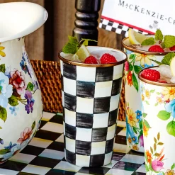 MacKenzie-Childs Courtly Check 20 Ounce Tumbler| Drinkware|Bar Entertaining