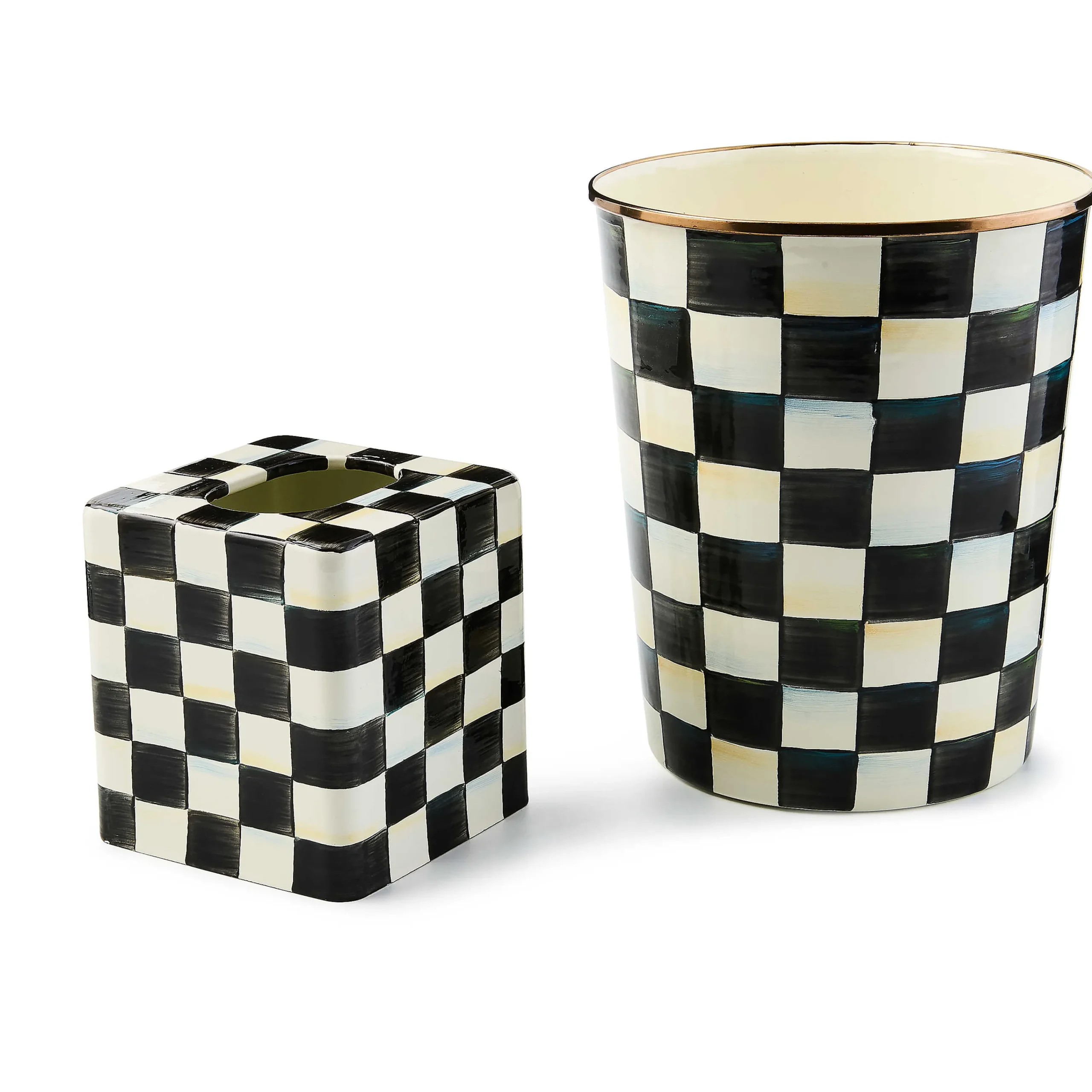 MacKenzie-Childs Courtly Check 2 Piece Bath Set| Decor Sets|Bath & Bath Accessories