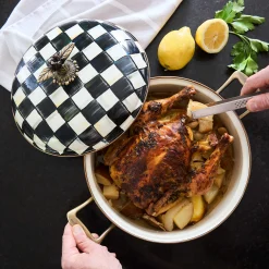 MacKenzie-Childs Courtly Check 5 Quart Casserole| Cookware & Bakeware