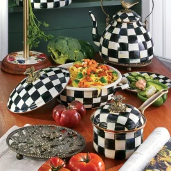 MacKenzie-Childs Courtly Check 1 Quart Saucepan| Cookware & Bakeware