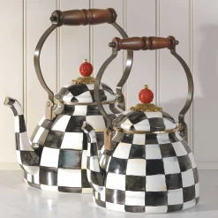 MacKenzie-Childs Courtly Check 3 Quart Tea Kettle| Tea Kettles