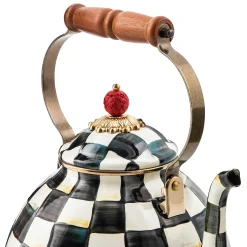 MacKenzie-Childs Courtly Check 3 Quart Tea Kettle| Tea Kettles