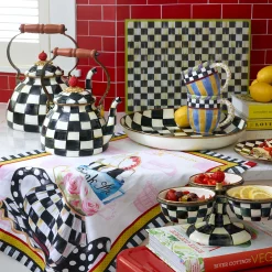 MacKenzie-Childs Courtly Check 3 Quart Tea Kettle| Tea Kettles