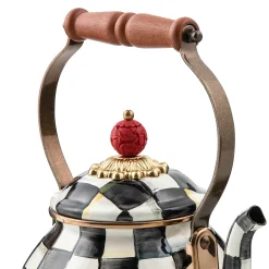 MacKenzie-Childs Courtly Check 2 Quart Tea Kettle| The Coffee Shop|Fall Entertaining