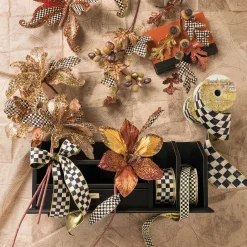 MacKenzie-Childs Courtly Check 4 Ribbon| Holiday|Finishing Touches