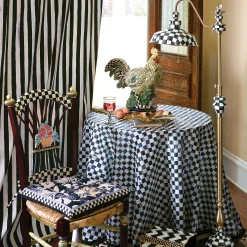 MacKenzie-Childs Courtly Check 90 Round Tablecloth| Kitchen & Table Linens