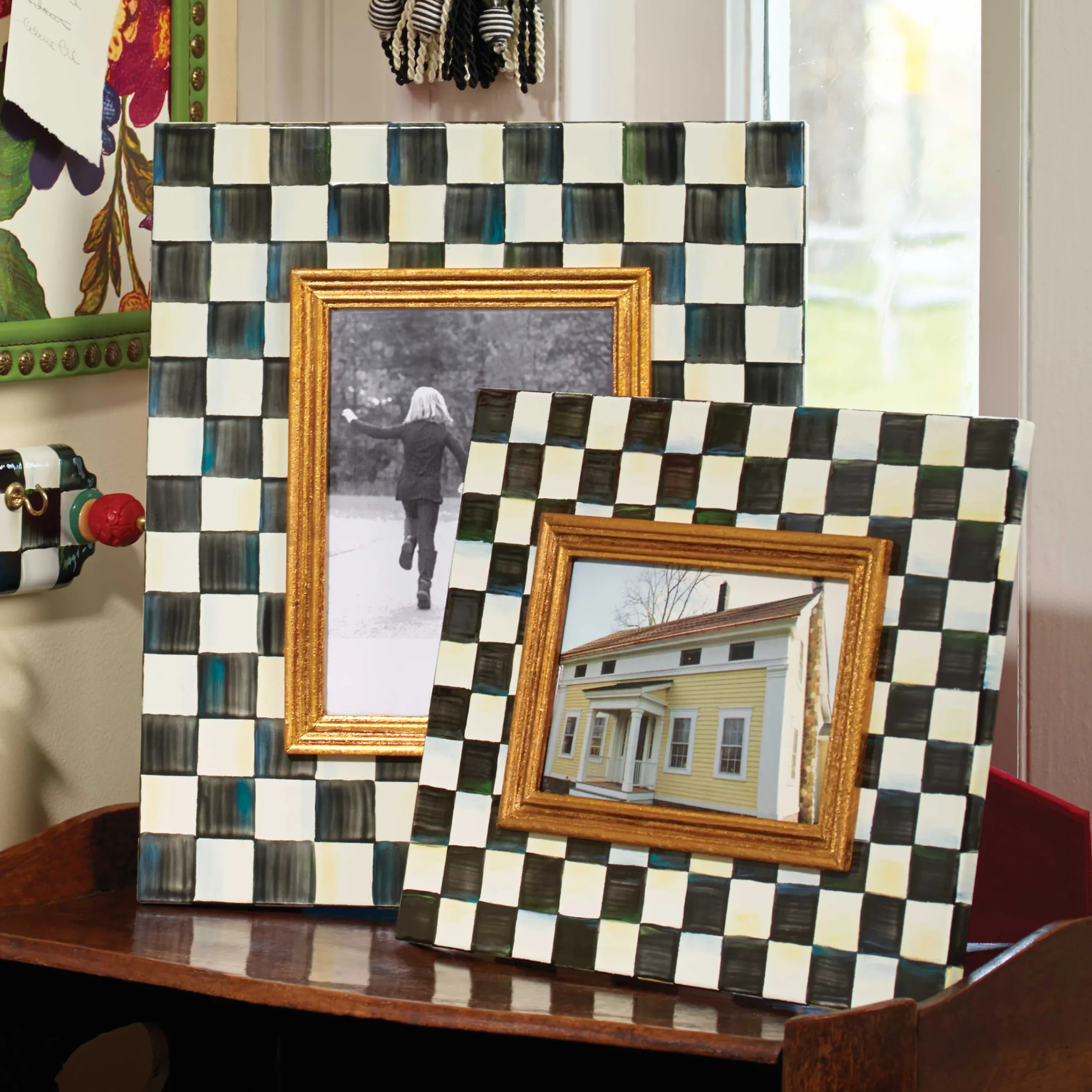 MacKenzie-Childs Courtly Check 4 x 6 Frame| Room Accents