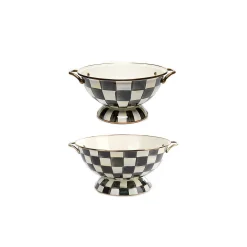 MacKenzie-Childs Courtly Check Almost Everything Bowls, Set of 2| Kitchen & Dining Sets|Serveware