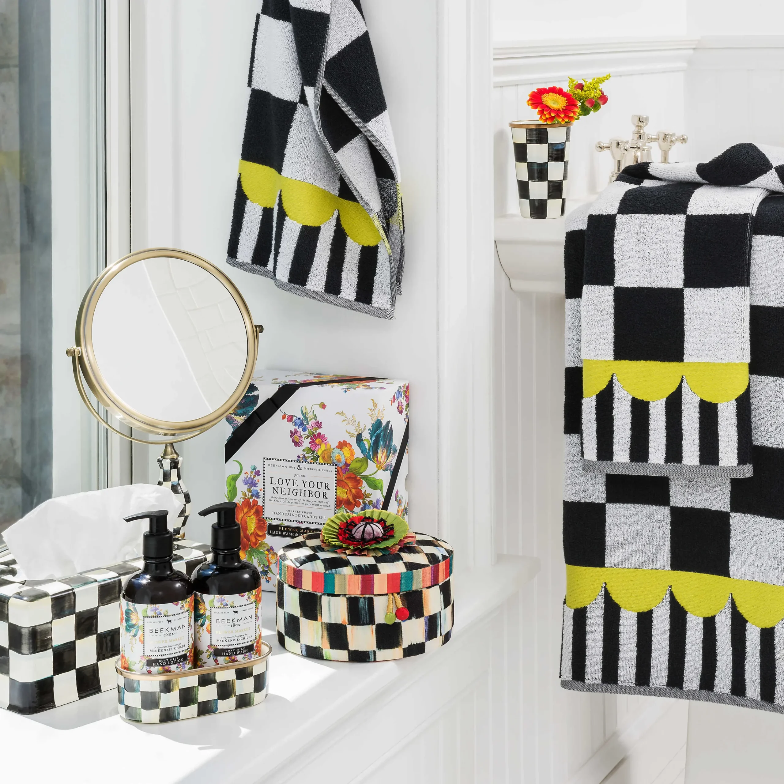MacKenzie-Childs Courtly Check Bath Towel| Bath & Bath Accessories