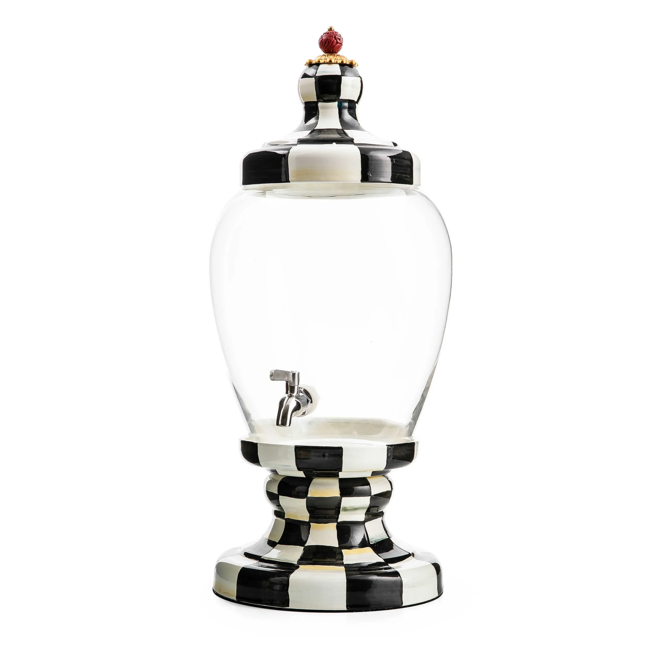 MacKenzie-Childs Courtly Check Beverage Hostess| Fall Entertaining|Drinkware