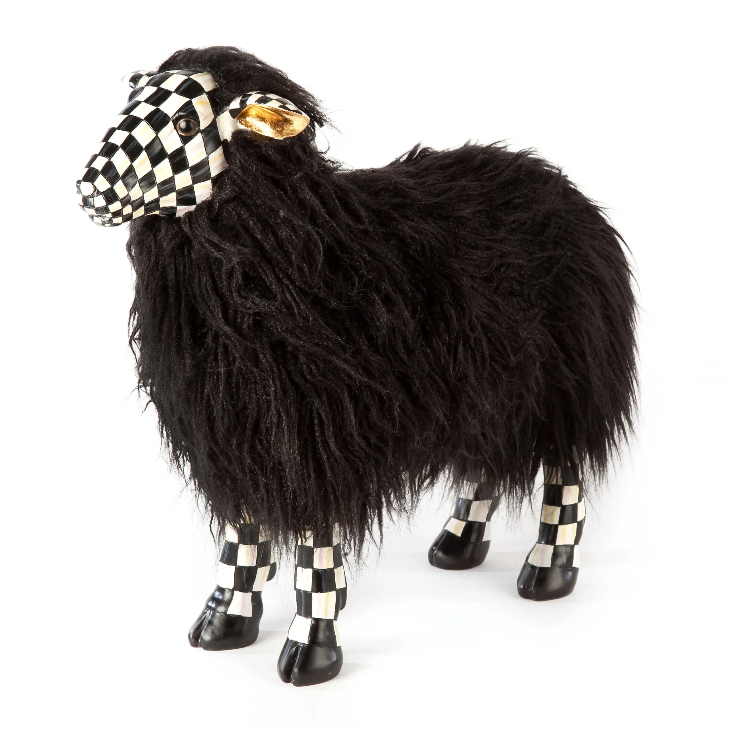 MacKenzie-Childs Courtly Check Black Sheep - Small| Spring|Room Accents