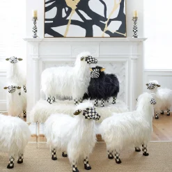MacKenzie-Childs Courtly Check Black Sheep - Small| Spring|Room Accents