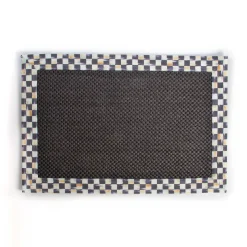 MacKenzie-Childs Courtly Check Black Sisal 2' x 3' Rug| Rugs