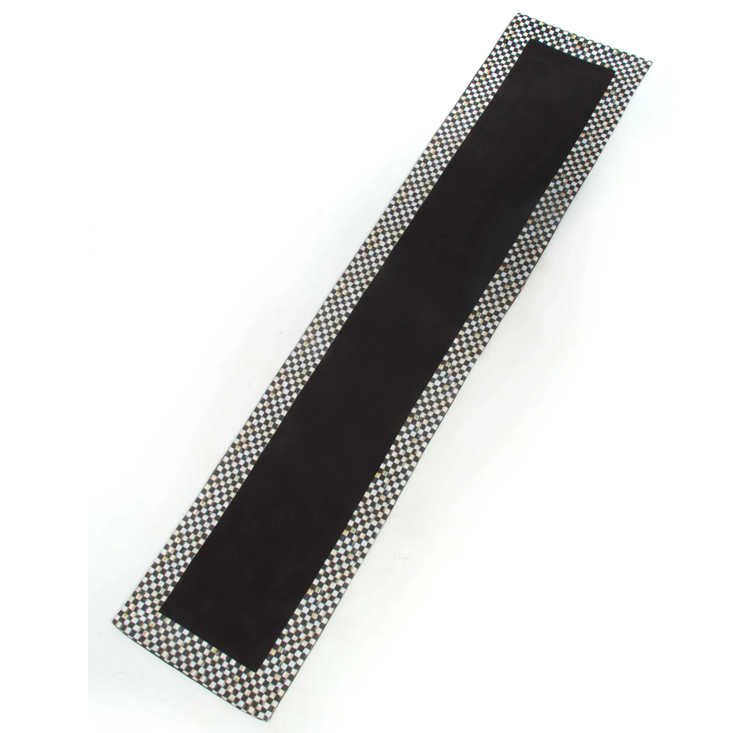 MacKenzie-Childs Courtly Check Black Table Runner| Kitchen & Table Linens