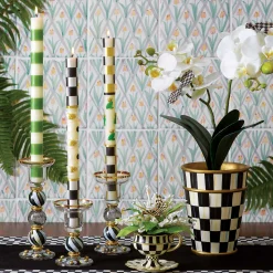 MacKenzie-Childs Courtly Check Black Table Runner| Kitchen & Table Linens
