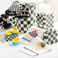 MacKenzie-Childs Courtly Check Boutique Tissue Box Cover| Bath & Bath Accessories|Room Accents