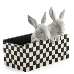 MacKenzie-Childs Courtly Check Bunny Planter| Easter|Spring